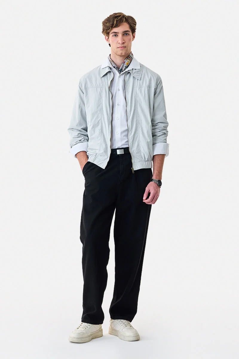 SNITCH Crushed Zipper Bomber Jacket